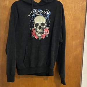 Black Skull Graphic Hoodie